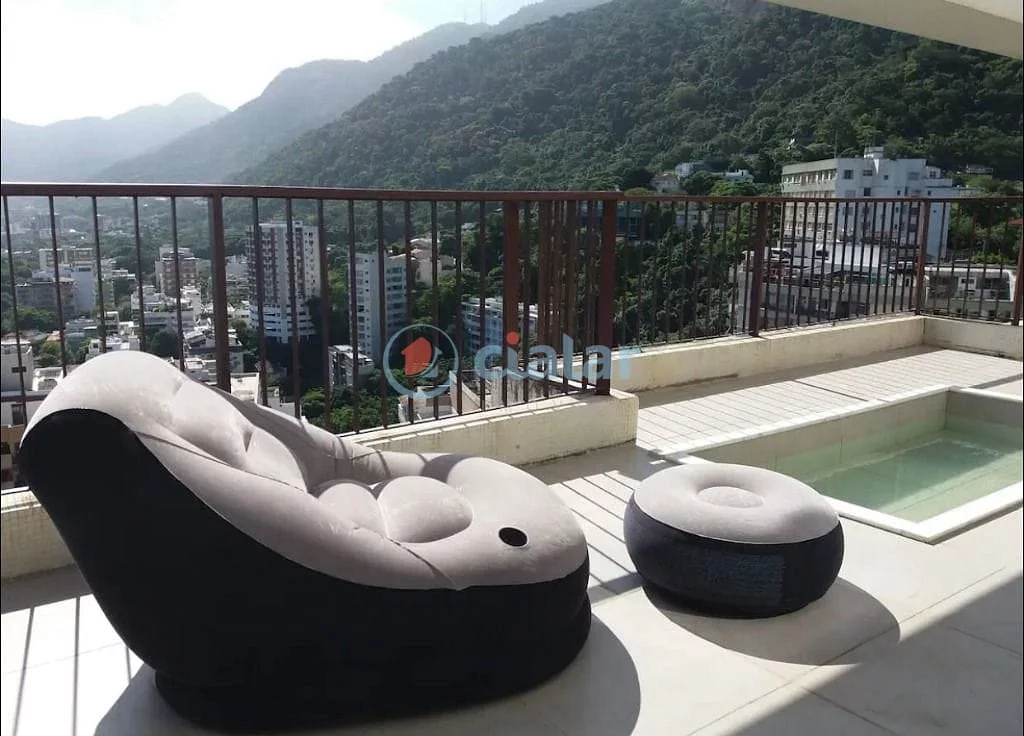 Imagem Cobertura com 3 dormitórios à venda por R$ 3.400.000,00 - Humaitá - Rio de Janeiro/RJ