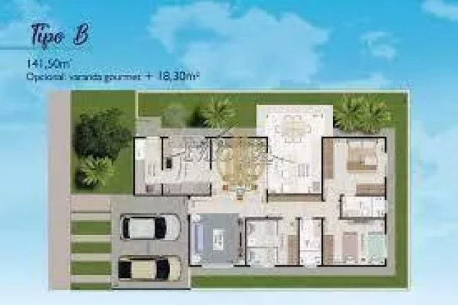 Imagem Casa com 3 dormitórios à venda, 160 m² por R$ 950.000,00 - Cravinhos - Cravinhos/SP