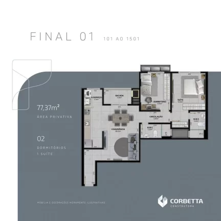 Imagem APARTAMENTO RESIDENCIAL em Criciúma - SC, Centro