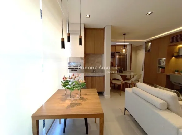 Imagem Apartamento moderno de 50m², com 1 dormitório (suíte), varanda gourmet com churrasqueira, sala de...
