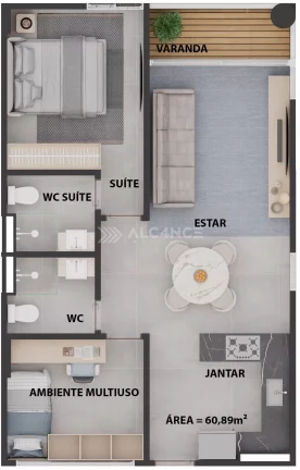 Imagem Sala Comercial - 47,11 m² - Cabo Branco, João Pessoa/PB