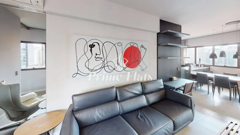 Imagem Flat disponível para locação no Cyrela by Pininfarina no Itaim Bibi, com 98m², 1 dormitório e 1 vaga