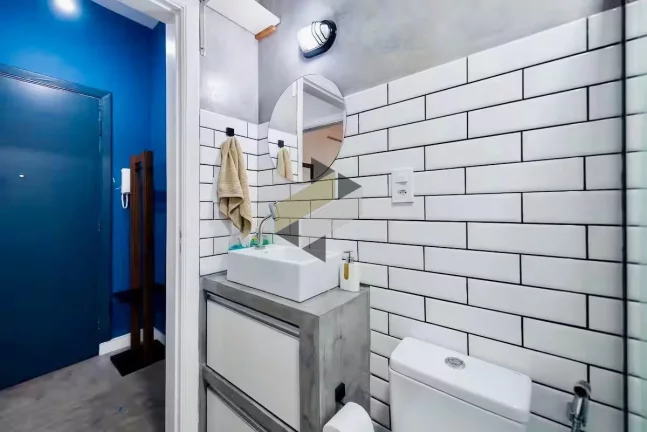 Imagem Studio para Venda em Santos, Boqueirão, 1 banheiro, 1 vaga