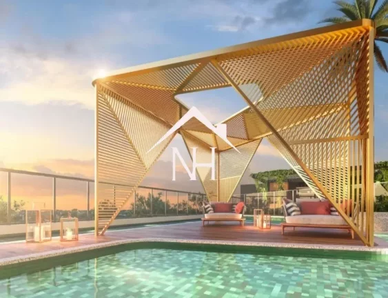 Imagem Apartamento de 83m com 2 suítes, terraço gourmet, 1 vaga, piscinas, Deck , Solarium, Salão de festas, Lounge, Churrasqueira, Fitness, Kids ocean