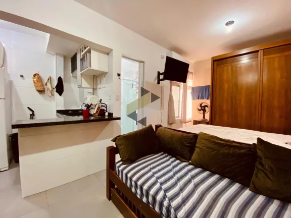 Imagem Studio para Venda em Santos, Ponta da Praia, 1 banheiro, 1 vaga