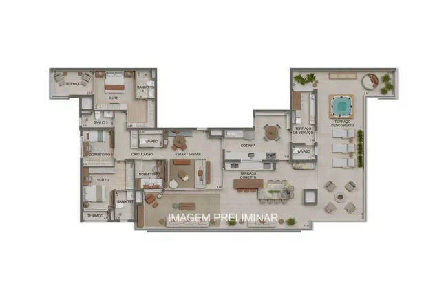 Imagem Apartamento à venda em São Paulo-SP, Vila Zilda (Tatuapé) - 2 quartos, 1 suite, 2 banheiros, 1 vaga - Alameda Tatuapé Condomínio Clube Residence.