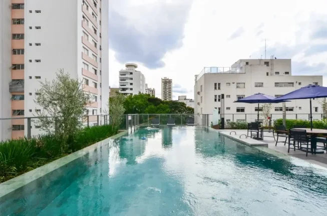 Imagem Studio 24M², 1Q, 1 Banheiro, Academia, Piscina, Churrasqueira, Salão de Festas, Espaço Gourmet, Lavanderia Coletiva, Coworking, Espaço Família.