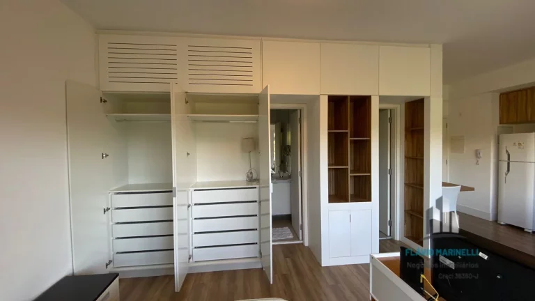 Imagem Trix Tamboré Lindo Studio MOBILIADO de 50 metros com 1 Vaga de Garagem