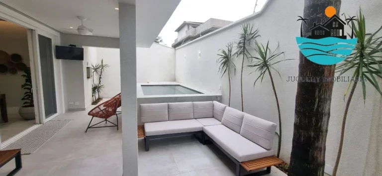 Imagem Casa Temporada Juquehy em Condomínio - com 5 suítes, 1 térrea, 3 vagas, piscina privativa, 150m da praia - Max. 10 pessoas | Juquehy Imobiliária