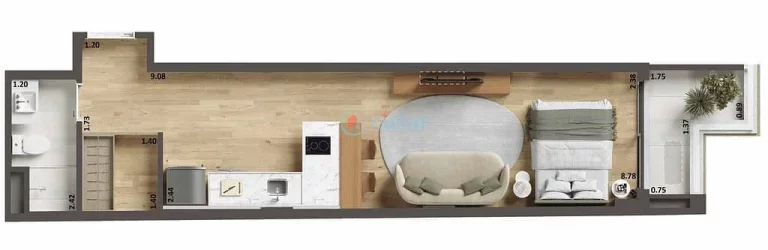 Imagem Studio à venda 1 Quarto 39.49M Ipanema Rio de Janeiro - RJ | Be in Rio Barão da Torre Imagem Studio à venda 1 Quarto 39.49M Ipanema Rio de Janeiro - RJ | Be in Rio Barão da Torre