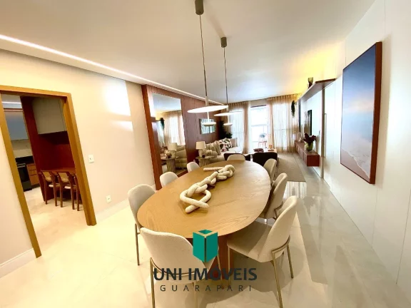 Imagem Apartamento decorado beira mar alto padrão 4 suítes com 3 vagas de garagem a venda na Praia do Morro - Guarapari/ES