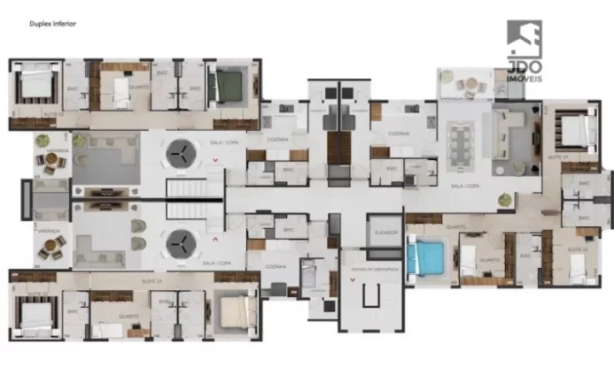 Imagem Cobertura Duplex a Venda no bairro Água Verde - Curitiba, PR