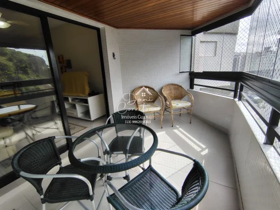 Imagem Apartamento à venda no Guarujá-SP, bairro Morro do Maluf: 3 quartos, 1 suíte, 2 salas, 3 banheiros, 2 vagas, 126m².