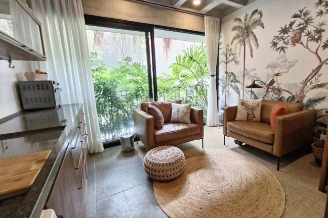 Imagem Tico Manguatá: Apartamento de 1 Quarto em Rua Silenciosa do Brooklin