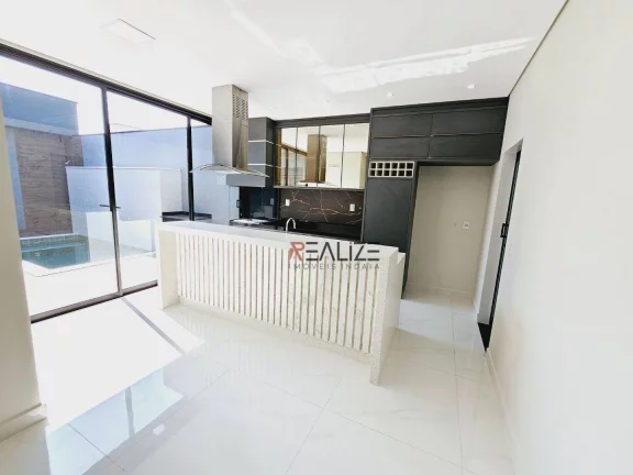 Imagem Casa moderna com piscina e 3 suítes à venda, 151 m² por R$ 1.290.000 - Condomínio Fechado - Indaiatuba/SP
