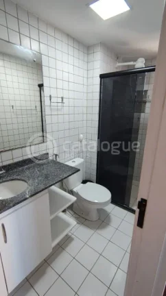 Imagem Aluguel de 3 quartos sendo 1 suite, Sala com varanda, banheiro social, área de serviço, 2 vagas de garagem, condominio completo