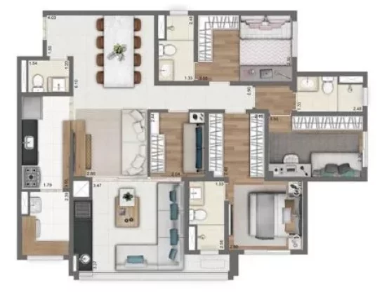 Imagem Cobertura com 4 Quartos à Venda, 201 m² em Panamby - São Paulo Imagem Cobertura com 4 Quartos à Venda, 201 m² em Panamby - São Paulo