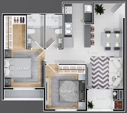 Imagem Plaza Viena - Residencial - Apartamento à venda no bairro Nações - Balneário Camboriú/SC