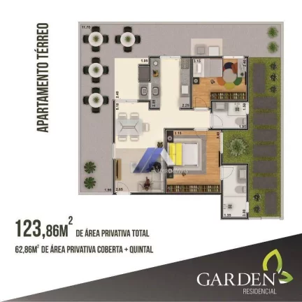 Imagem Apartamento com 2 Quartos à Venda, 123 m² em Santa Rita Ii - Pouso Alegre