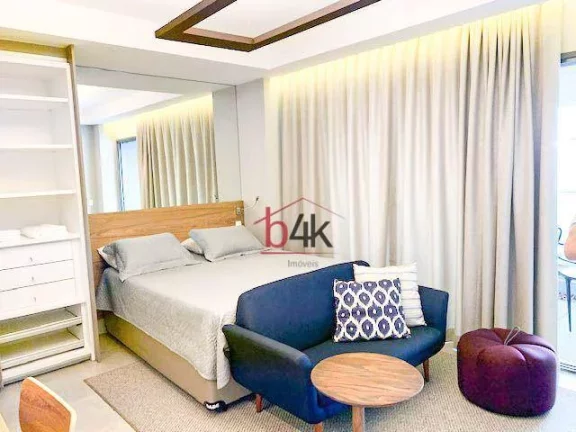 Imagem Apartamento venda no Habitarte Verde, 1 dormitório mobiliado, 1 vaga - Brooklin