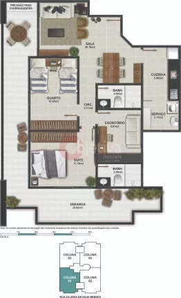 Imagem Apartamento com 2 dormitórios à venda, Braga - Cabo Frio/RJ