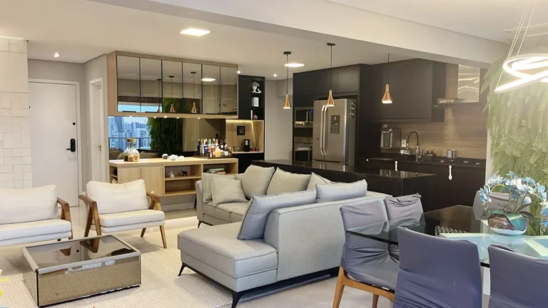 Imagem Apartamento 133M², 3Q, 3 Suítes, 5 Banheiros, 3 Vagas, Piscina Climatizada, Infantil e Raia de 25M, Sauna, Salão de Festas e Jogos, Churrasqueira.