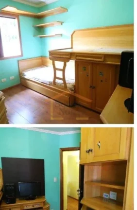 Imagem Casa em condomínio fechado, 3 dormitórios, sendo 1 suíte, sala 2 ambientes, lareira, cozinha plan...