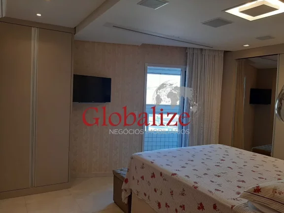 Imagem Lindo apartamento mobiliado com planejados 3 dormitórios sendo 2 suítes localizado no bairro do Campo Grande em Santos (SP) por R$.1.950.000,00