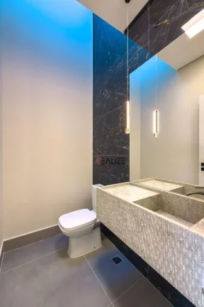 Imagem Casa moderna com 3 suítes e escritório à venda, 230 m² por R$ 1.730.000 - Condomínio Park Gran Reserve - Indaiatuba/SP