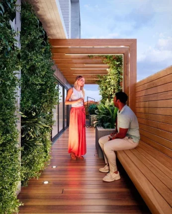 Imagem Flats Studio térreo com área privativa a 230m da praia do Bessa / Jardim Oceania - FL0643