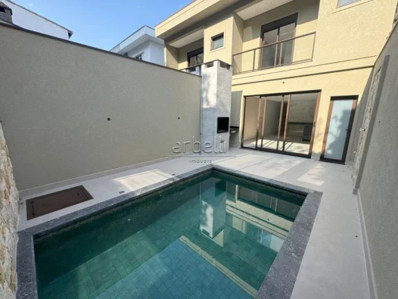 Imagem Sobrado com 220 M², com 4 dormitórios suítes, sala, lavabo, cozinha, área de serviços, churrasq...