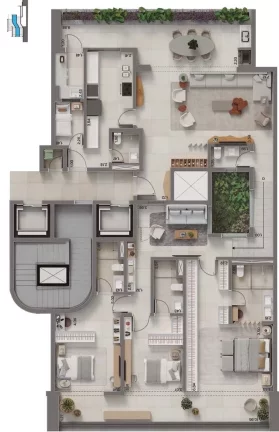 Imagem Península Insigna - Apartamento à venda no bairro Barra da Tijuca - Rio de Janeiro/RJ