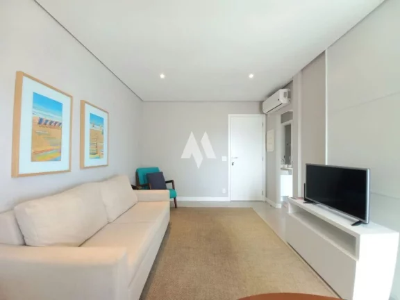 Imagem Apartamento/flat mobiliado com 1 dormitório vista mar aluguel - Pompéia/Santos-SP