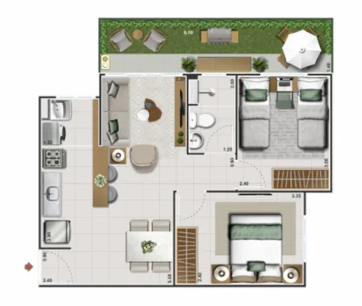 Imagem APARTAMENTO RESIDENCIAL em Rio de Janeiro - RJ, Itanhangá