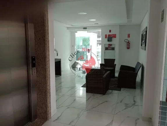 Imagem Apartamento 57m², 1 suíte, banheiro com box vidro), varanda gourmet , bairro Guilhermina, Praia grande