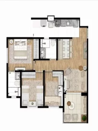 Imagem Apartamento de 2 quartos com suíte e vaga na Saúde - Condomínio Edifício Botanic São Paulo-SP