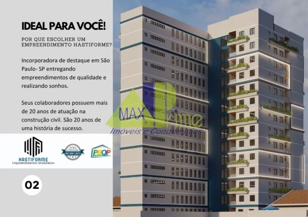 Imagem APARTAMENTO 36,80M²/02 DORMITÓRIOS/SACADA