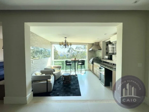 Imagem Apartamento 122m², 2 dormitórios aluguel por R$ 11.000/mês- Alphaville/SP