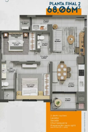 Imagem Apartamento na planta no Lídia Duarte em Camboriú.