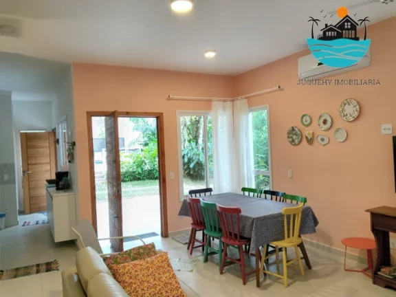 Imagem Casa para Alugar em Juquehy com, 4 dormitórios, 3 suítes, 150m da praia - Acomodação 10 pessoas | Juquehy Imobiliária