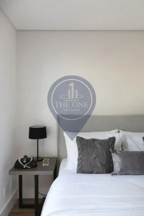 Imagem Apartamento para locação na Cidade Monções, São Paulo-SP: 1 quarto, 2 salas, 1 banheiro, 1 vaga de garagem, 70m²
