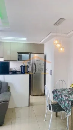Imagem Apartamento com 43 m², com 2 dormitórios, sala de estar e jantar integradas, cozinha funcional e s...