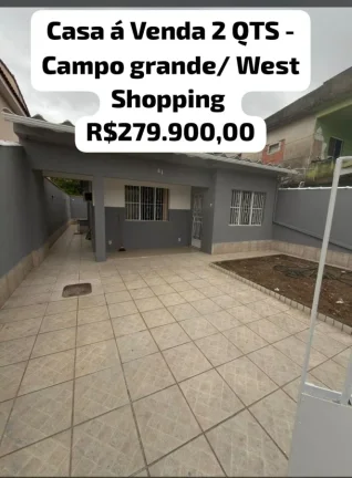 Imagem Casa para Venda em Rio de Janeiro, Campo Grande, 2 dormitórios, 1 banheiro, 3 vagas