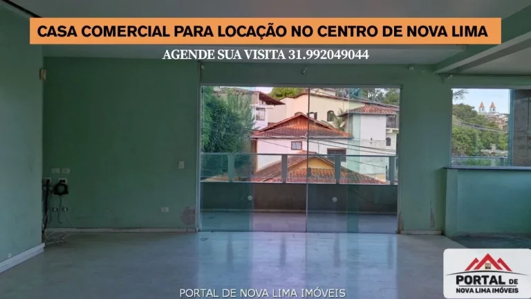 Casa Comercial para locação em Nova Lima, 7 Salas e 5 banheiros