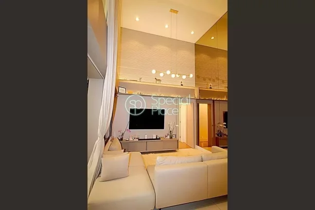 Imagem Excelente apartamento garden no Panamby - Área: 238m² - Living com pé direito duplo, varanda com ...