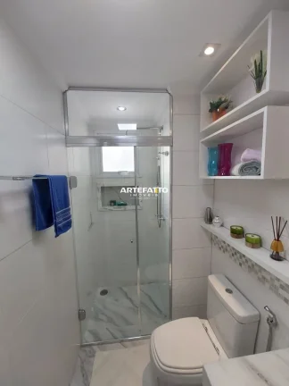Imagem São 3 dormitórios, lavabo, ao todo são 3 banheiros, suíte Master,varanda gourmet