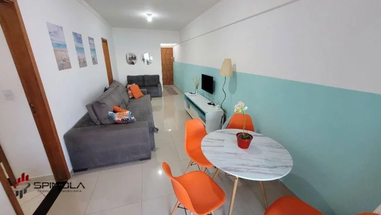 Imagem Apartamento com 1 dormitório à venda, 57 m² por R$ 399.000,00 - Balneário Flórida - Praia Grande/SP