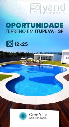 Imagem Terreno em Condomínio à Venda em Itupeva-SP, Bairro São Venâncio 300,00 m² de Área