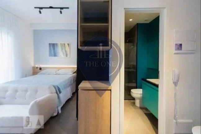 Imagem Studio para locação em Pinheiros, São Paulo-SP: 1 quarto, 1 suíte, 2 salas, 2 banheiros, 1 vaga, 38m². Venha conferir!