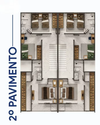 Imagem Residências de Alto Padrão com 3 suites no Solar do Porto